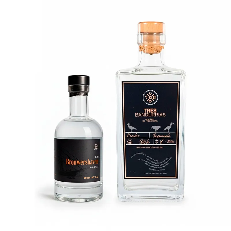 Gin Brouwershaven Original (200ml) + Brandy Tres Bandurrias